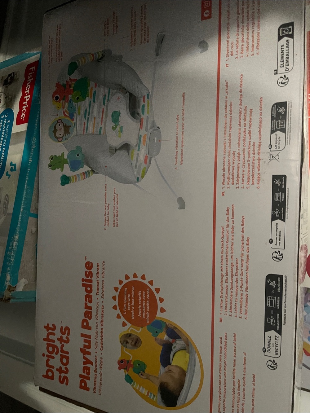 Fisher-Price Bright Starts Playful Paradise Activity Seat - Multi Color